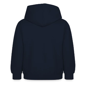 Sweat à capuche Enfant - marine - Dos - AI Model Kid Female (0cm)