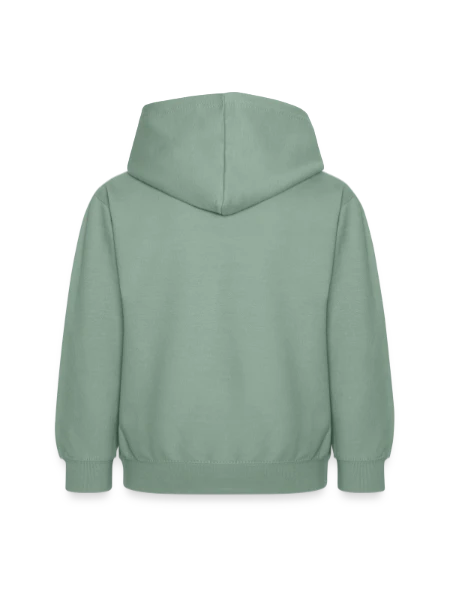 Kinder Hoodie - Graugrün - Hinten