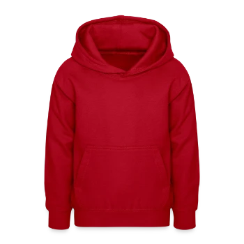 Teen Hoodie - red - Front - AI Model Teenager Male dark (155cm)