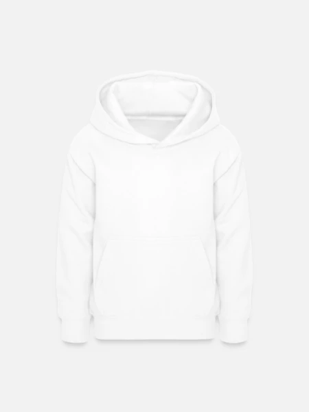 Sweat à capuche Ado - blanc - Devant