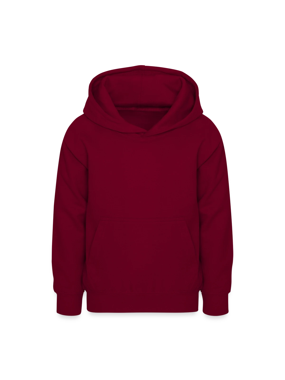 Sweat à capuche Ado - bordeaux - Devant
