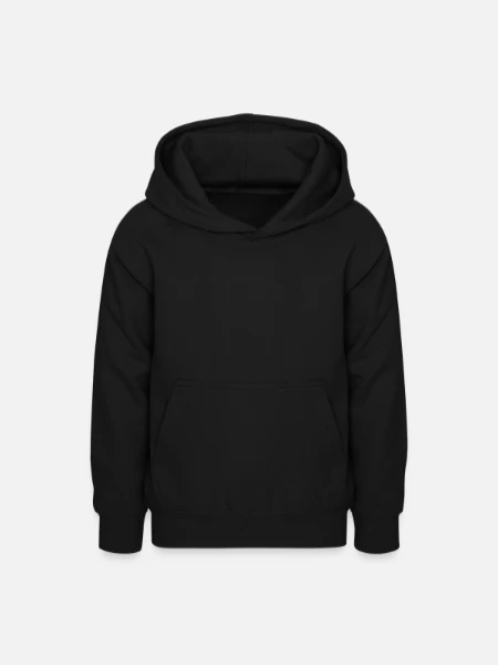 Sweat à capuche Ado - noir - Devant