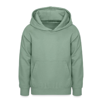 Sweat à capuche Ado - vert-de-gris - Devant - AI Model Teenager Male dark (155cm)