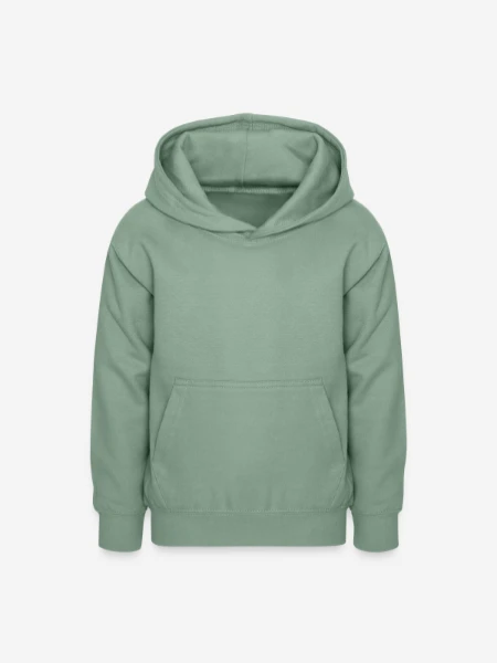 Teenager Hoodie - Graugrün - Vorne
