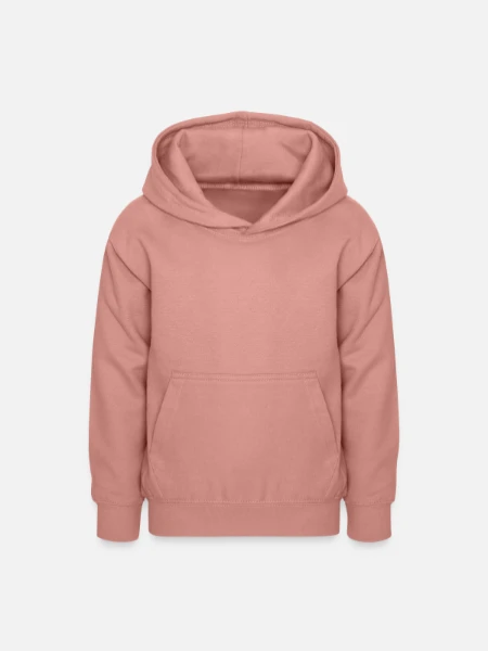 Sweat à capuche Ado - rose poudré - Devant