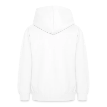 Sweat à capuche Ado - blanc - Dos - AI Model Teenager Male dark (155cm)