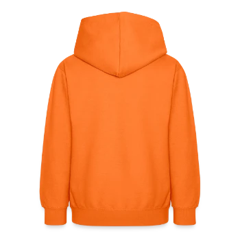 Sweat à capuche Ado - orange - Dos - AI Model Teenager Male dark (155cm)