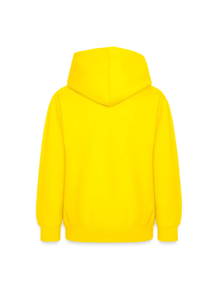 Teen Hoodie - yellow - Back