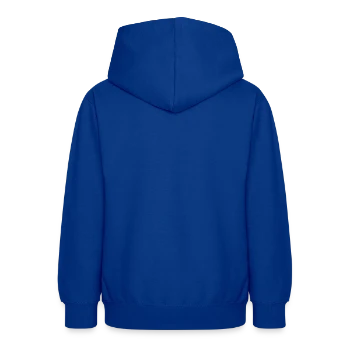 Teen Hoodie - bright royal - Back - AI Model Teenager Male light (155cm)