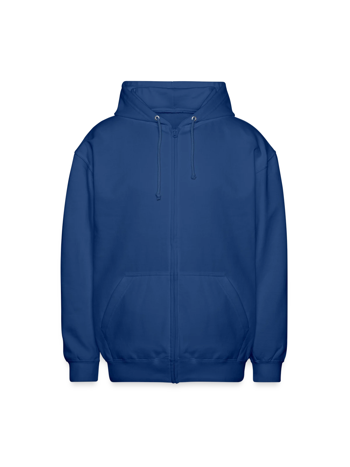 Unisex Hooded Jacket - royal blue - Front