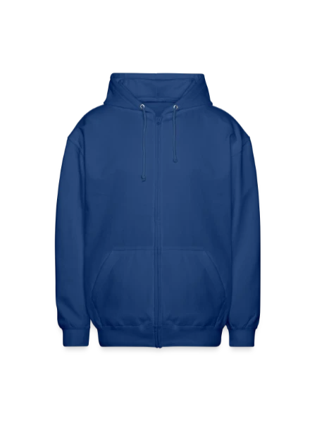 Unisex Hooded Jacket - royal blue - Front