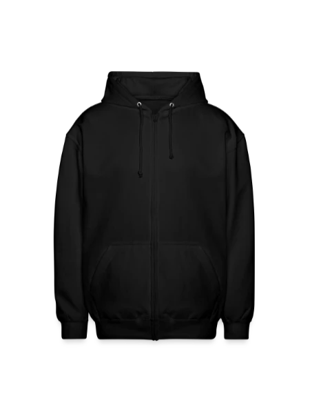 Unisex Hooded Jacket - black - Front