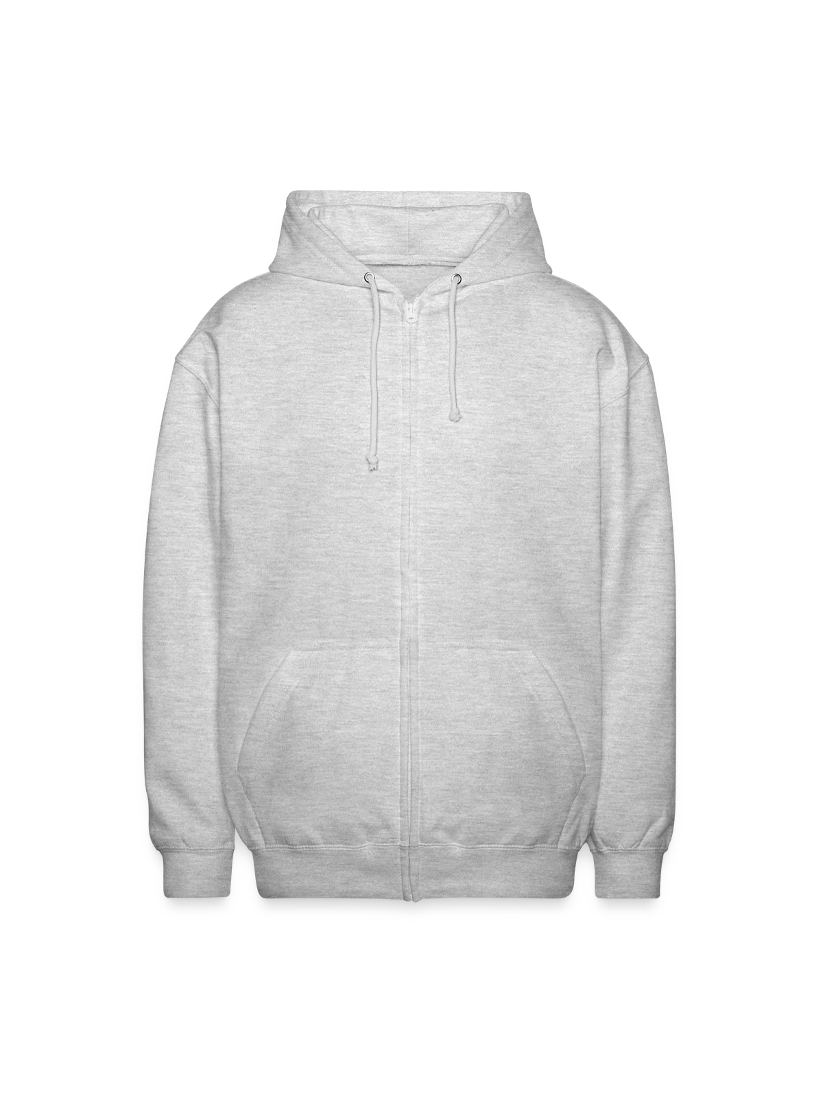 Unisex Hooded Jacket - light heather grey - Front