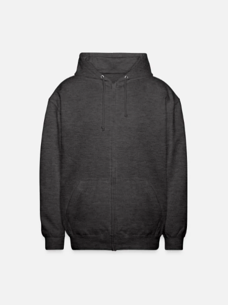 Veste à capuche unisexe - charbon - Devant