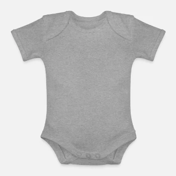 Body di cotone biologico con maniche corte per bambini