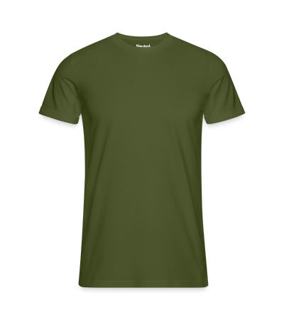 T-shirt ecologica da uomo con maniche con risvolto