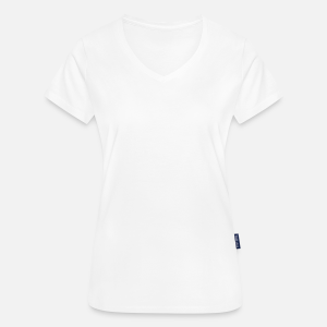 Økologisk dame-T-shirt med V-udskæring