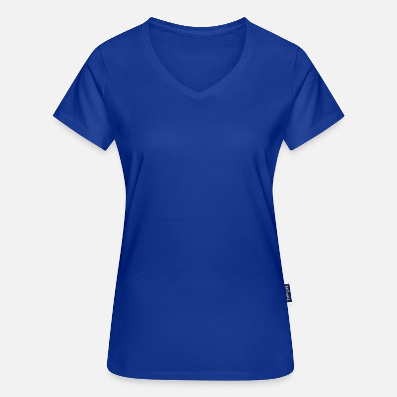 T-shirt ecologica da donna con scollo a V