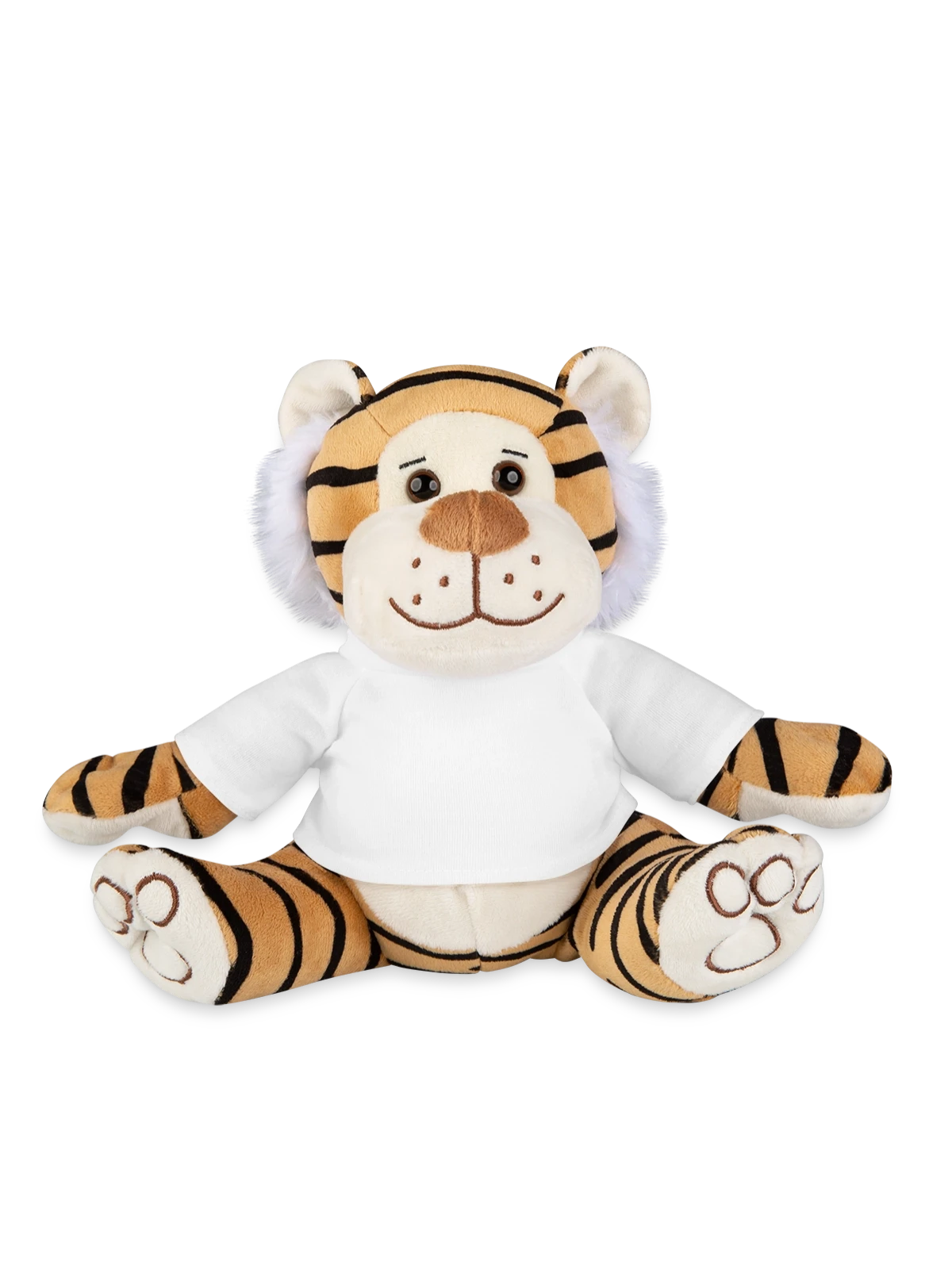 Plush Tiger - white - Front