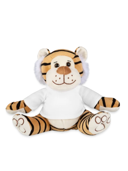 Plush Tiger - white - Front