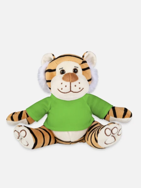 Plush Tiger - light green - Front