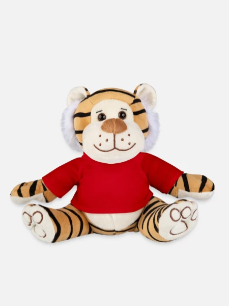 Plush Tiger - red - Front