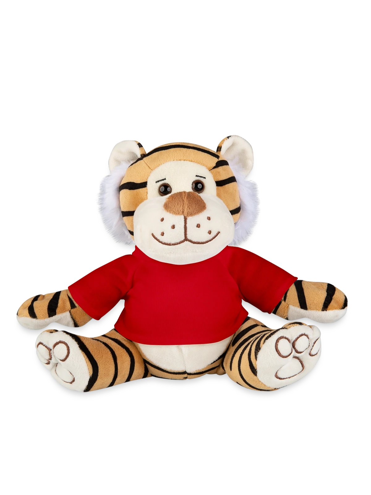 Plush Tiger - red - Front