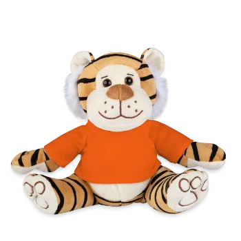 Plush Tiger - golden orange - Front