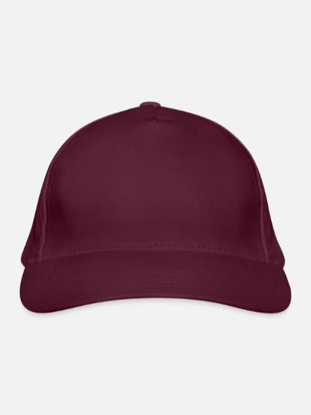 Casquette classique bio - bordeaux  - Devant