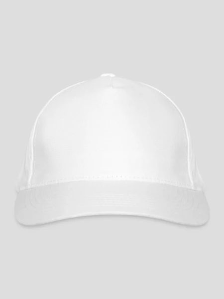 Bio-Baseballkappe - Weiß - Vorne