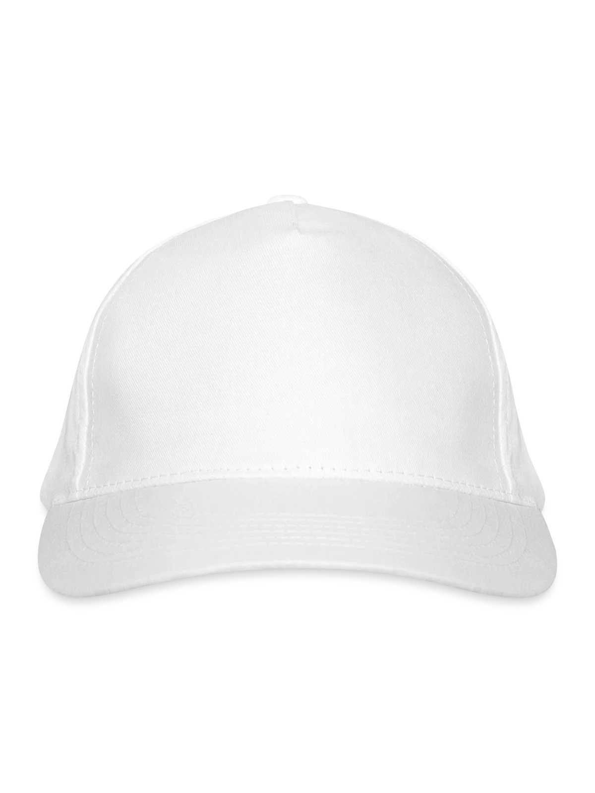 Organic Baseball Cap - white - Front
