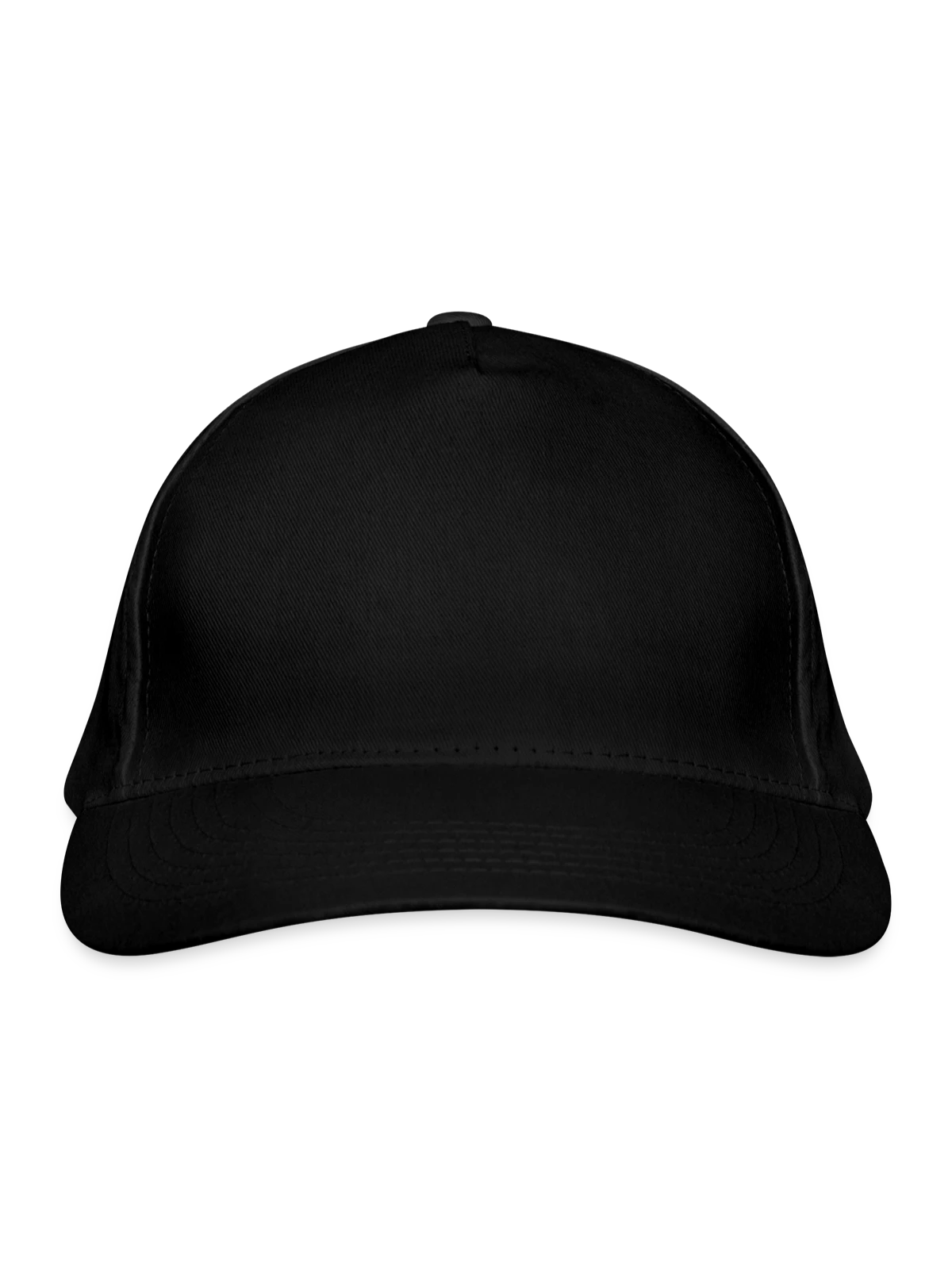 Organic Baseball Cap - black - Front