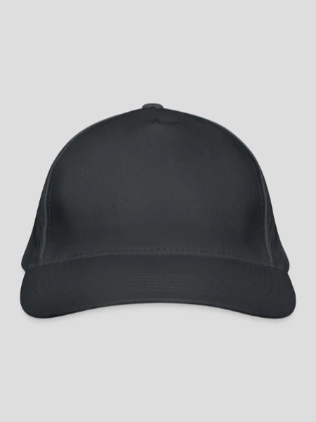 Bio-Baseballkappe - Graphite - Vorne