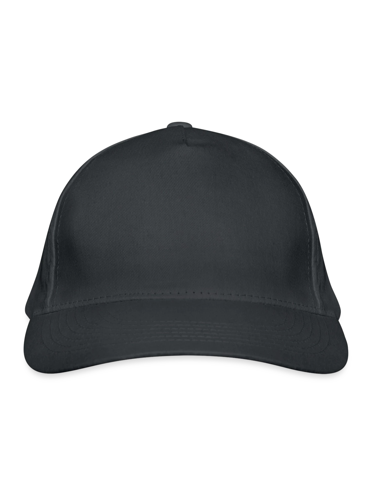 Bio-Baseballkappe - Graphite - Vorne