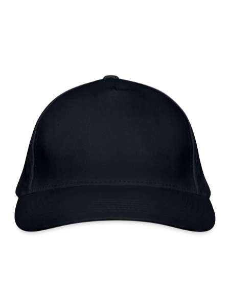 Organic Baseball Cap - navy - Front