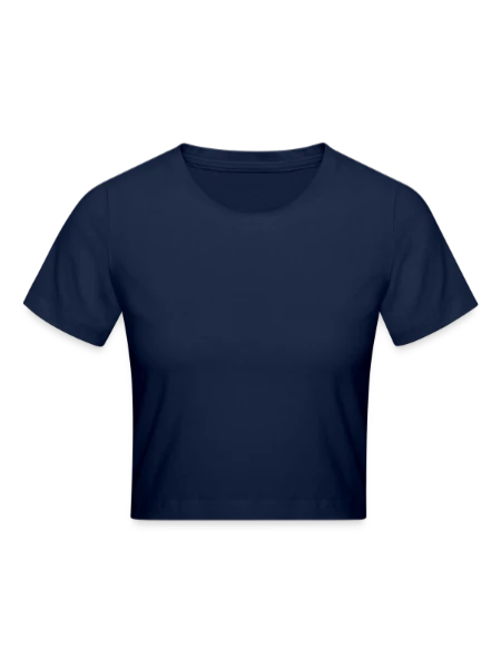 Cropped T-Shirt - light navy - Front