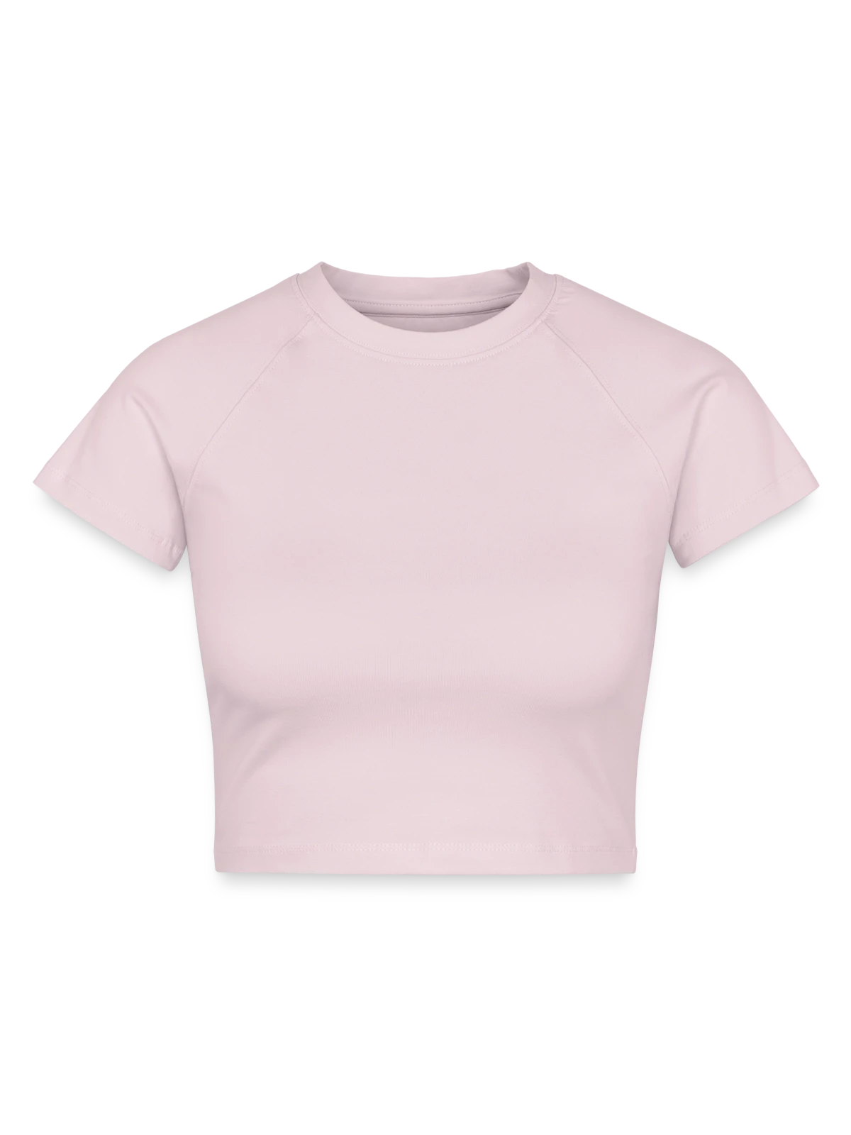 Cropped Frauen Organic T-Shirt - Puderrosa - Vorne