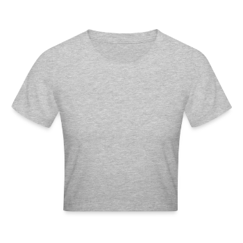 Cropped T-Shirt - heather grey - Front - Liana (172cm)