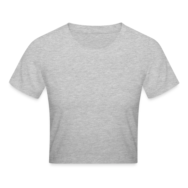 Crop top personnalisé - Aperçu en couleur gris chiné