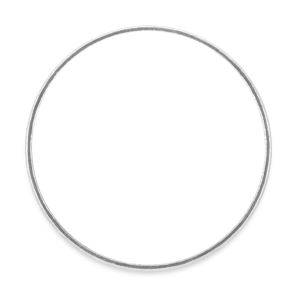 Magnet rond personnalisé - Aperçu en couleur blanc