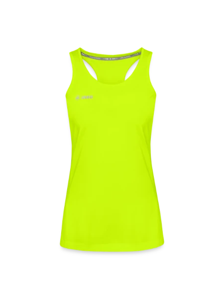 Débardeur Run 2.0 JAKO Femme - jaune néon - Devant
