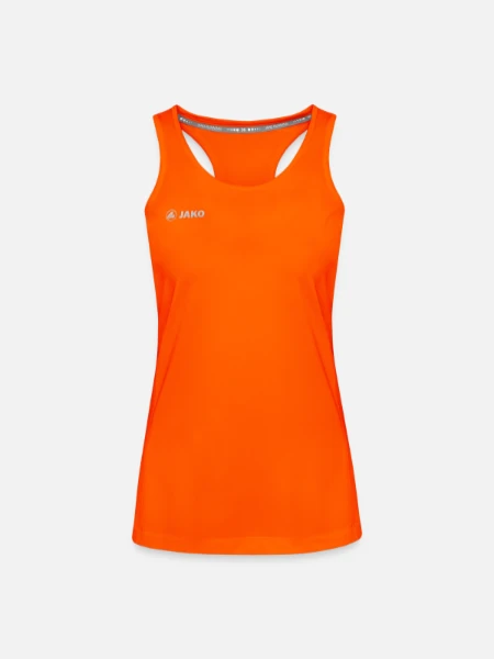JAKO Women's Tank Top Run 2.0 - neon orange - Front