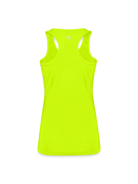 JAKO Women's Tank Top Run 2.0 - neon yellow - Back