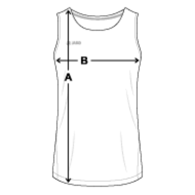 Massschema JAKO Männer Tanktop Run 2.0