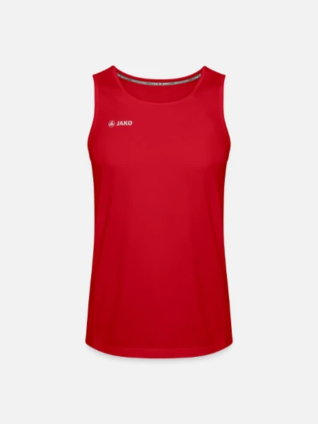 JAKO Men's Tank Top Run 2.0 - red - Front