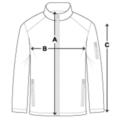 Massschema Frauen Softshelljacke