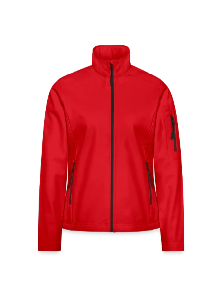 Veste en tissu softshell Femme - rouge - Devant