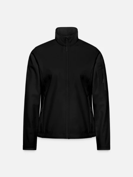Women's Softshell Jacket - black - Front