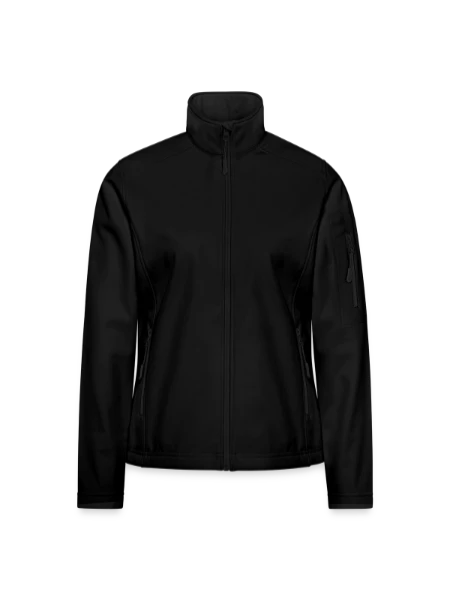 Veste en tissu softshell Femme - noir - Devant