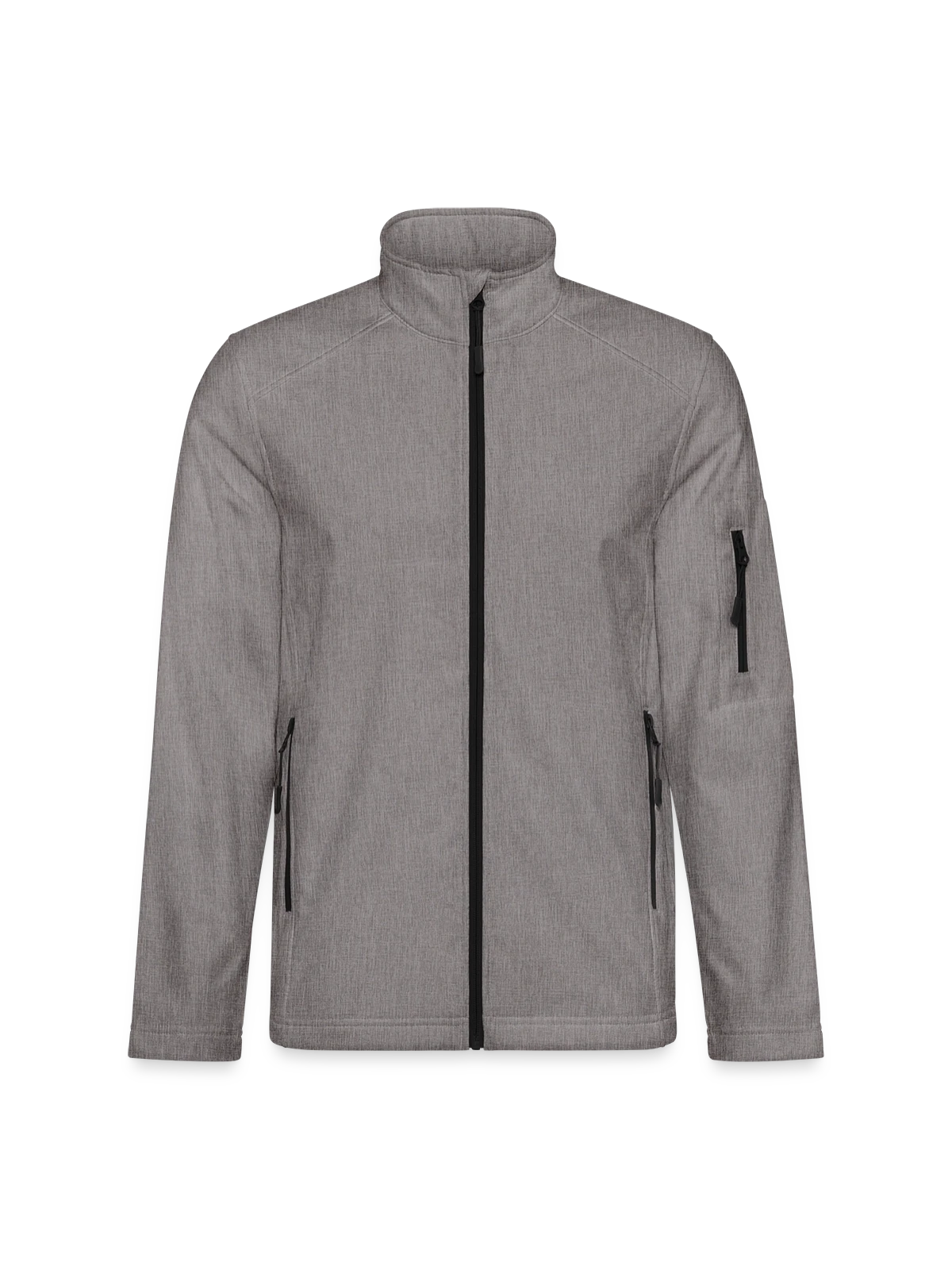 Unisex Softshell Jacket - heather grey - Front